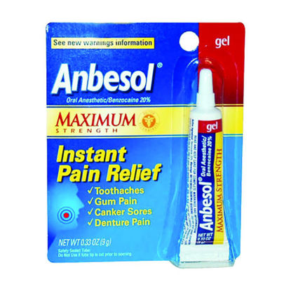 Picture of Anbesol maximum strength .33 oz.