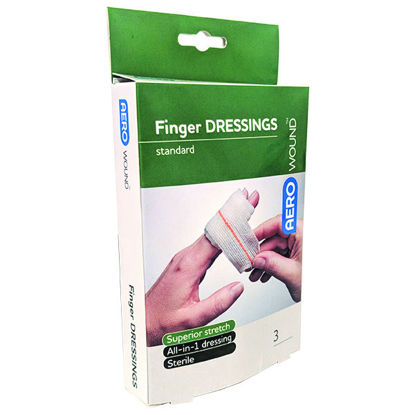 Picture of All-in-one finger dressing - 3 sterile dressings