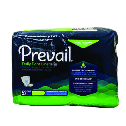 Picture of Prevail daily pant liners light-moderate size small 52 ct.